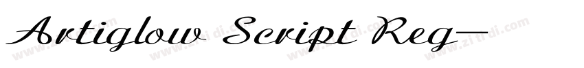Artiglow Script Reg字体转换 Artiglow Script Reg字体转换